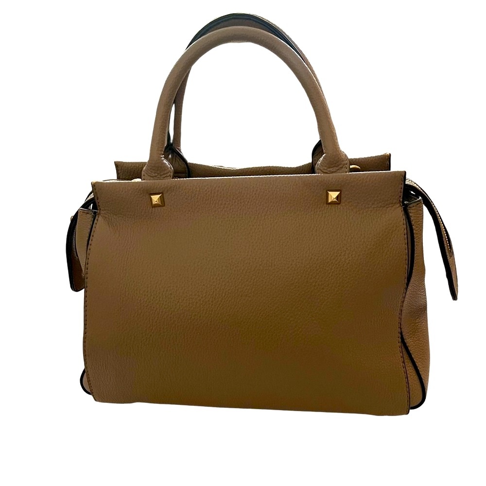 URBAN EXPRESSIONS Like New Light Brown Satchel Purse with Gold Hardware